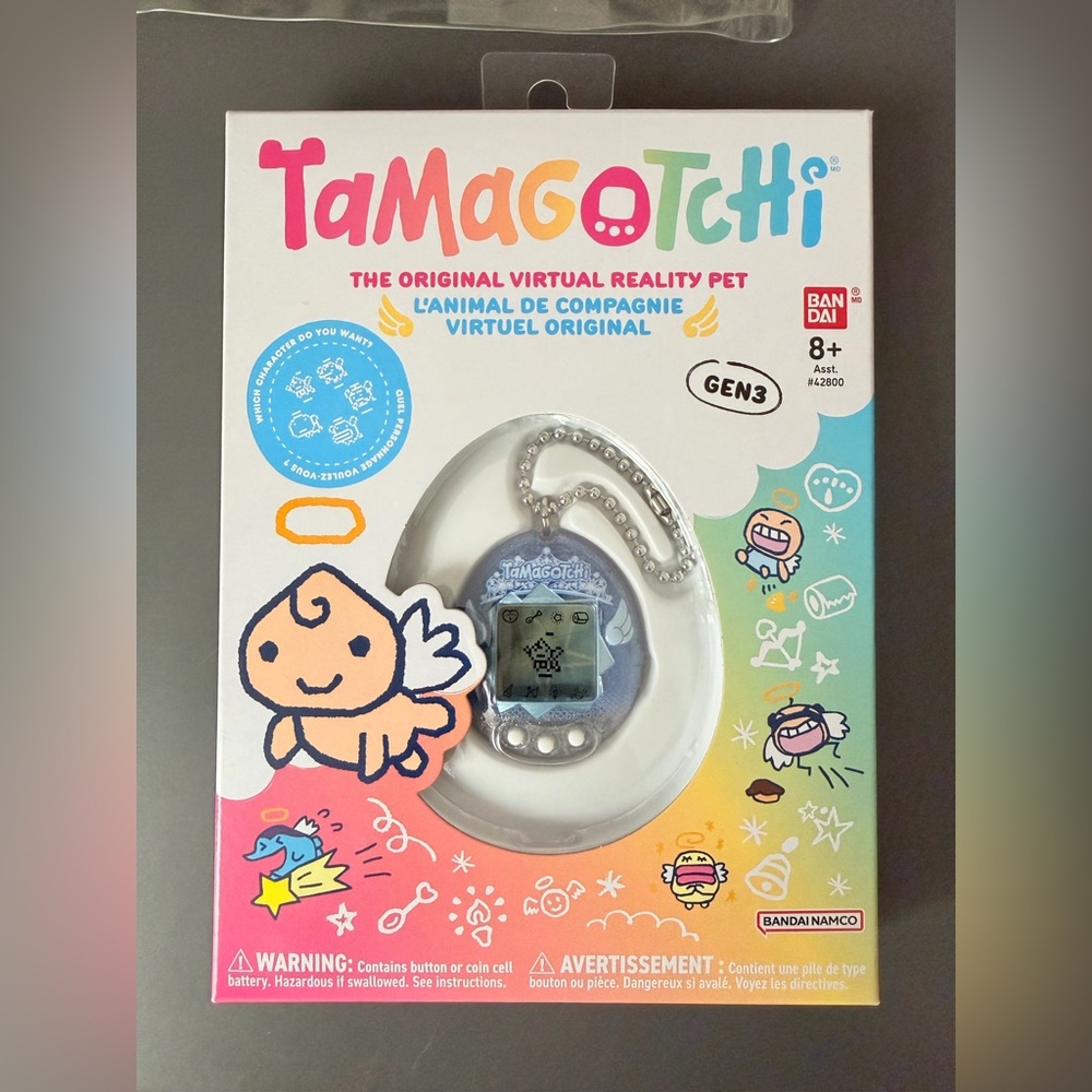 Blue Tamagotchi Gen 3 Virtual Pet - Angel Tiara